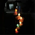 Halloween Pumpkin Solar Wind Chimes, Outdoor Solar Pumpkin Lights