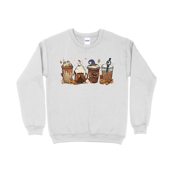 Halloween Pumpkin Spice Spooky Sweatshirt, Halloween Crew Neck