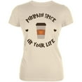 thumbnail image 1 of Halloween Pumpkin Spice Up Your Life Juniors Soft T Shirt Cream X-LG, 1 of 2