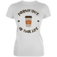 thumbnail image 1 of Halloween Pumpkin Spice Up Your Life Juniors Soft T Shirt White 2XL, 1 of 2
