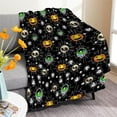 thumbnail image 1 of Halloween Pumpkin Spider Skull Blanket Microfiber Flannel Throw Lightweight Super Soft Cozy Blankets for Couch Bed Sofa Chair, Gift for Birthday Thanksgiving Halloween 40"x30"for Pet, 1 of 6
