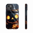 thumbnail image 1 of Halloween Pumpkin Spooky Glowing Jack-O-Lantern Design Durable Flexible TPU Phone Case for iPhone 11/12/13/14/15/16 (Pro Max/Plus) - Perfect for Fall Festivities & Trick-or-Treat, 1 of 9