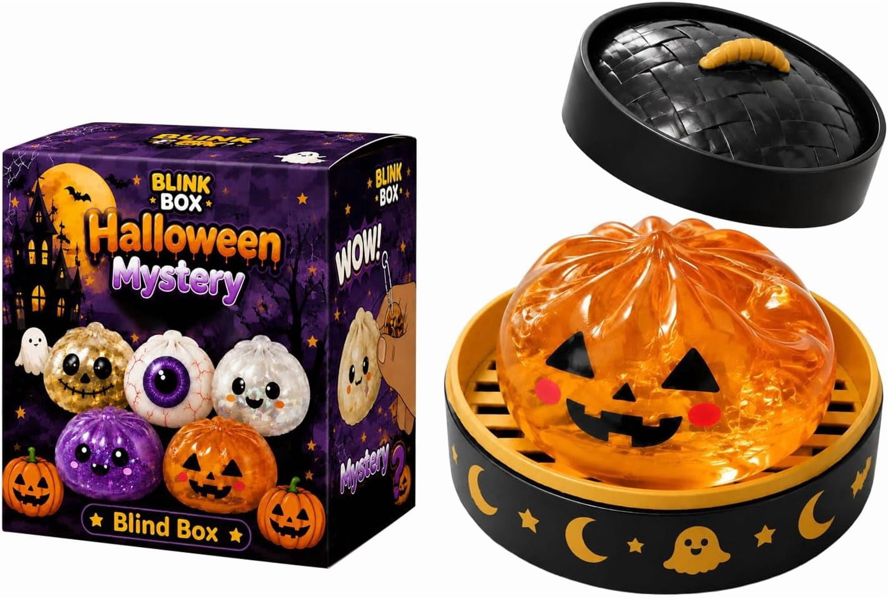 Halloween Pumpkin Squishy Dumpling Ball (Orange) | Dumpling Squishy, Halloween Theme