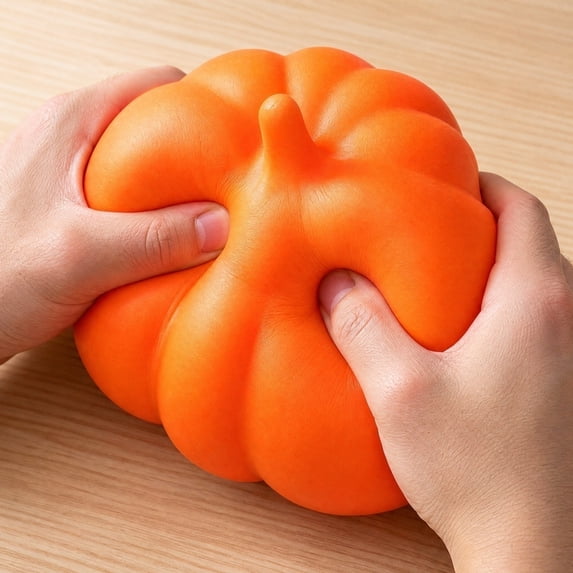 Halloween Pumpkin Squishy, Squishies Stress Balls, Elastic Stretch Fidget Sensory, Slow Rising Squishy for Festive Fun and Seasonal Decor, 5 Inch
