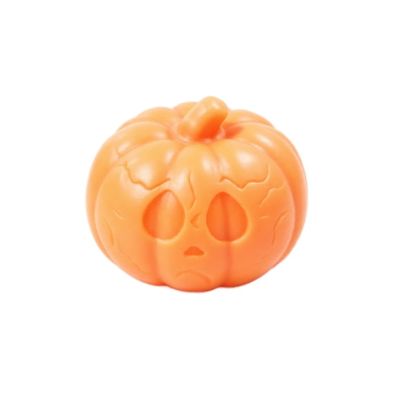 Halloween Pumpkin Squishy Toy, Orange Pumpkin Stress Ball Cracked Surface, Crunchy Sound Fidget Toy, Stress Relief Sensory Toy for Kids Adults, Party Favor Gift