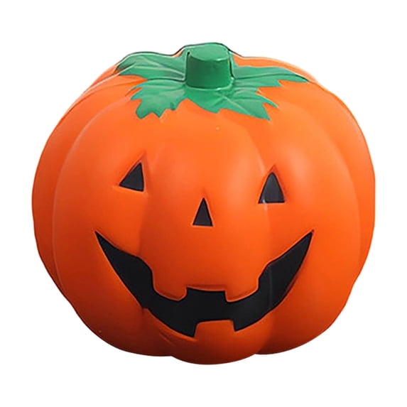 Halloween Pumpkin Squishy Toy with Slow Rising Pu Foam, 1 Pack, Orange Jack-O-Lantern Design, for Relaxation, Squeeze Toy
