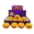 thumbnail image 1 of Halloween Pumpkin Squishy Toys 12 Pcs, Jack O Lantern Stress Balls in Display Box, Slow Rising Squeeze Fidget Toy, Stress Relief Sensory Toy for Kids Adults, Party Favor Gift, 1 of 8