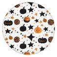 thumbnail image 1 of Halloween Pumpkin Star Pattern Round Fitted Tablecloth with Elastic Edge,Dining Table Cover Waterproof,Outdoor Round Tablecloth for Camping,Dining,Indoor and Outdoor, 1 of 7