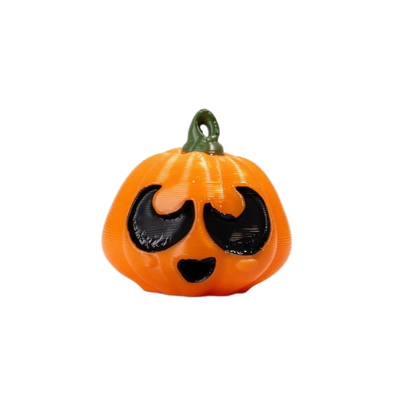 Halloween Pumpkin Statue Decor Cute Face Desktop Ornament For Halloween Party Home Decoration 1 Pack