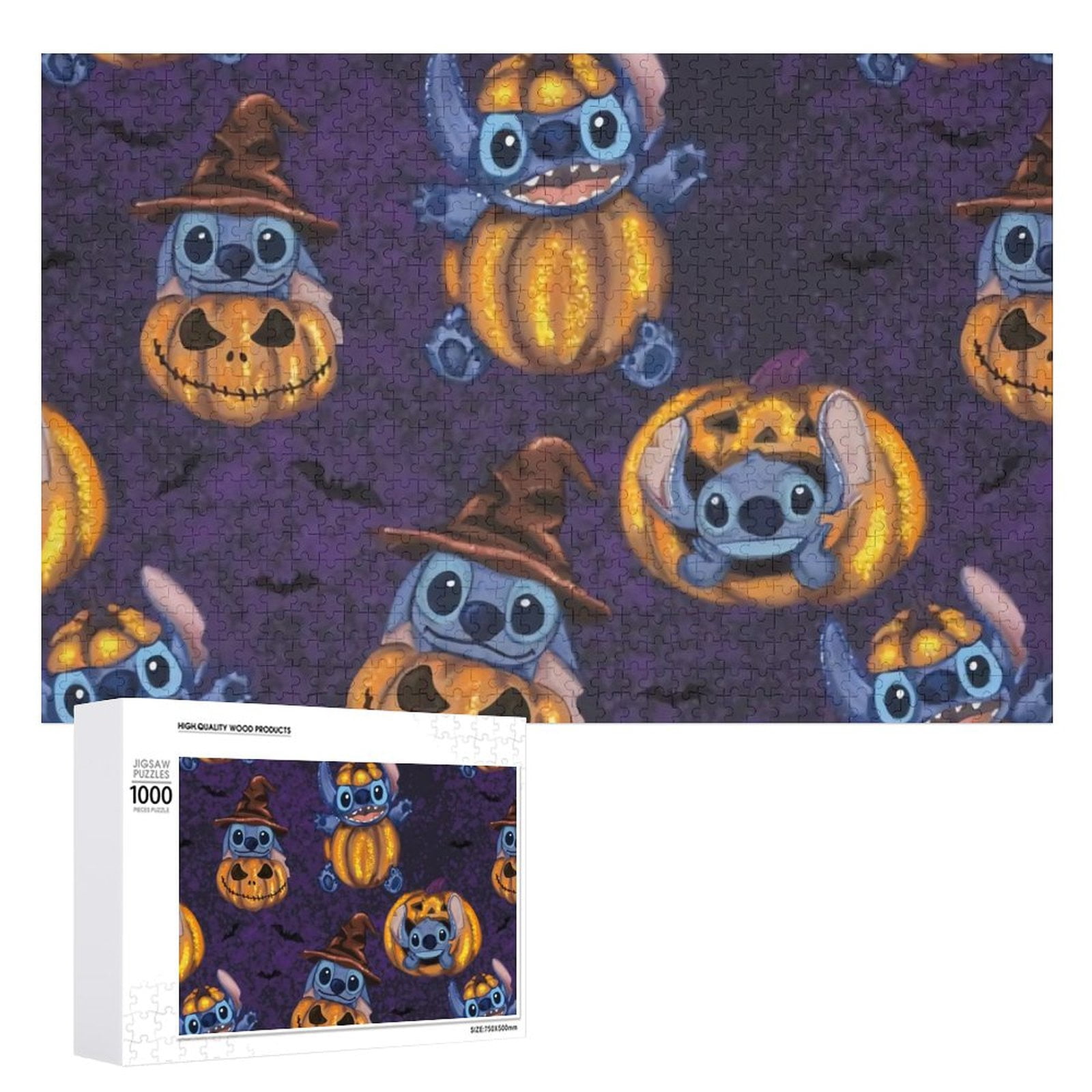 Halloween Pumpkin Stitch Puzzles- 1000 Piece Jigsaw Puzzle for Adults ...