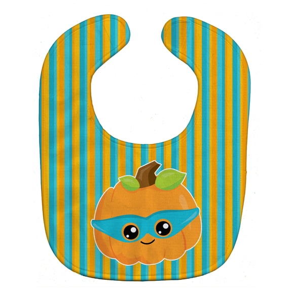 Halloween Pumpkin Superhero Baby Bib
