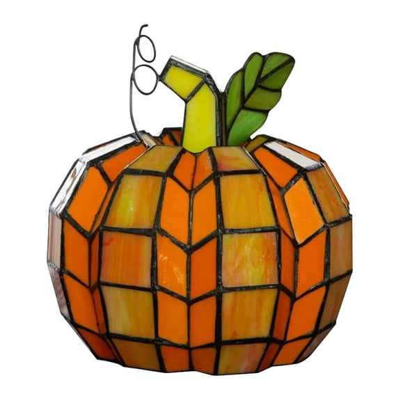 Halloween Pumpkin Table Lamp Resin Decorative Night Light Gentle Glow Ambient Lighting for Bedroom Desk Living Room Cute Halloween Gift