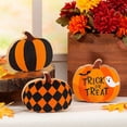 thumbnail image 1 of Halloween Pumpkin Tabletop Blocks - 3 Pieces, 1 of 3
