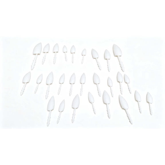 Halloween Pumpkin Teeth Decoration Kit With Fangs And Flat Teeth 28 Pieces Plastic Orange