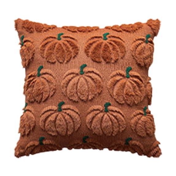 Halloween Pumpkin Throw Pillow Covers, Embroidered Spooky Cushion Case Set, Assorted Sizes Home Decor for Living Room Sofa Couch