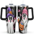thumbnail image 1 of Halloween Pumpkin Tumbler Happy Halloween Pumpkin Tumbler Cup with Straw,Thermal with Lids for Hot and Cold Drinks for Work Travel 40 oz Spooky Cup, 1 of 7