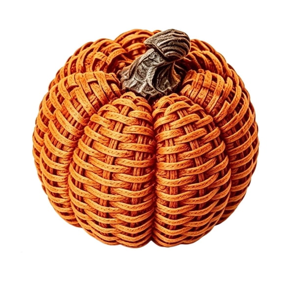 Halloween Pumpkin Witch Basket Woven Decor Candy Bowl Rattan Ornament Spooky Tabletop Storage Container Mantel Fireplace Dining Table Window Sill Party Decoration Fall Home