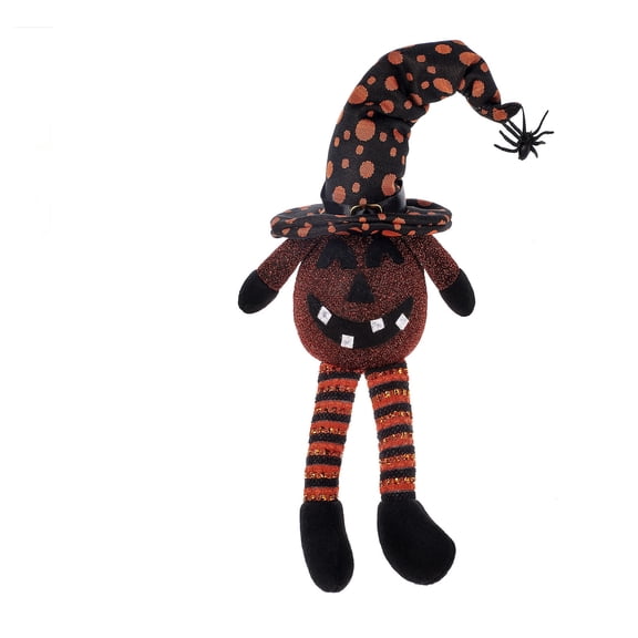 Halloween Pumpkin Witch Ornaments Cute Gnomes Elf Dwarf Doll for Halloween Party Home Decoration