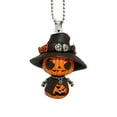 thumbnail image 1 of Taicans Halloween Pumpkin Witch Pendant‌ Ornament - Acrylic Jack-o'-Lantern Pumpkin Acrylic Car Hanging Ornament for Rearview Mirror,Spooky Season Decor,Festive Gift,3.1in, 1 of 4