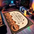 thumbnail image 1 of Halloween Pumpkin Witch Pleated Carpet for Living Room Sofa Table Large Area Rugs Bedroom Hallway Balcony Anti Slip Floor Mat, 1 of 6