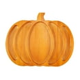 thumbnail image 1 of Halloween Pumpkin Wooden Serving Platter 14.96x11.83 Inch Rustic Fall Harvest Charcuterie Board for Cheese, Fruit, Meat & Snacks Thanksgiving & Halloween Party Decor, Kitchen Tray, Appetizer Platter, 1 of 5