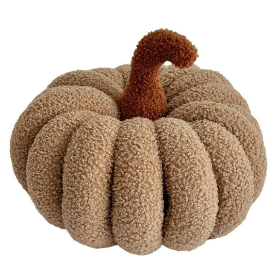 Halloween Pumpkin Woven Cushion 3D Simulated Farmhouse Pillow, Soft Plush Throw Decorative Pillow for Thanksgiving Christmas Fall Decor Bedroom Sofa Couch Party Accessories