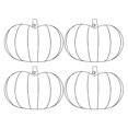 thumbnail image 1 of Halloween Pumpkin Wreath Frame, Metal Pumpkin Frame, Metal Wire Fall 3D Shaped Wire Form for Diy Craft, Thanksgiving Halloween Indoor Outdoor Decor, 4 Pcs, 1 of 6