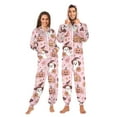 thumbnail image 1 of Halloween Pumpkin and Ghost Adult onesie Pajamas, Crystal Velvet Ultra Soft Warm Jumpsuit for Men and Women, 1 of 7