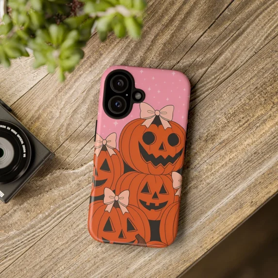 Halloween Pumpkin creepy Protective Case for iPhone 11 12 13 14 15 16 ...