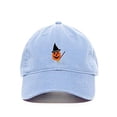 thumbnail image 1 of Halloween Pumpkin with Broom Baseball Cap Embroidered Cotton Adjustable Dad Hat Light Blue, 1 of 1
