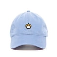 thumbnail image 1 of Halloween Pumpkin with Mask Baseball Cap Embroidered Cotton Adjustable Dad Hat Light Blue, 1 of 1