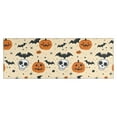 thumbnail image 1 of Halloween Pumpkins Bats Skulls and Spiders Kitchen Rug Mat,Kitchen Runner Rugs Non Skid Washable,Decorative Kitchen Floor Mats for Kitchen,Sink,Laundry,17"X47", 1 of 5