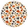 thumbnail image 1 of Halloween Pumpkin Spider Bat Pattern Round Fitted Tablecloth with Elastic Edge,Dining Table Cover Waterproof,Outdoor Round Tablecloth for Camping,Dining,Indoor and Outdoor, 1 of 7