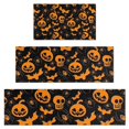 thumbnail image 1 of Halloween Pumpkins Bats Spiders and Skulls Kitchen Rugs Sets Of 3,Kitchen Runner Rugs Non Skid Washable,Decorative Kitchen Floor Mats for Kitchen,Sink,Laundry,17"x30"+ 17"x47" + 17"x59", 1 of 6