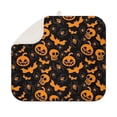 thumbnail image 1 of Halloween Pumpkins Bats Spiders and Skulls Dish Drying Mat for Kitchen 1 Pack, Ultra Absorbent Microfiber Dishes Drainer Mats,16x18in(41x46cm), 1 of 6
