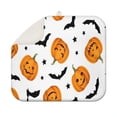 thumbnail image 1 of Halloween Pumpkins Bats and Stars Dish Drying Mat for Kitchen 1 Pack, Ultra Absorbent Microfiber Dishes Drainer Mats,16x18in(41x46cm), 1 of 6