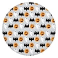 thumbnail image 1 of Halloween Pumpkin Ghost Bat Pattern Round Fitted Tablecloth with Elastic Edge,Dining Table Cover Waterproof,Outdoor Round Tablecloth for Camping,Dining,Indoor and Outdoor, 1 of 7