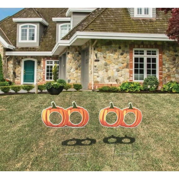 Halloween Pumpkins Photo Prop Cut Out Yard Decoration