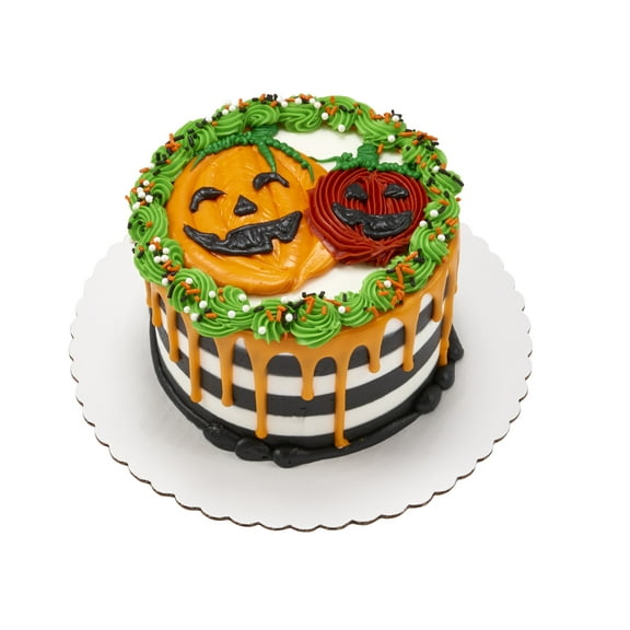 Halloween Pumpkins Round Cake