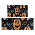 thumbnail image 1 of Halloween Pumpkins Skulls Bats and Eyeballs Kitchen Rugs Sets Of 2,Anti Fatigue Kitchen Mat Rugs Non Slip Washable,Decorative Kitchen Floor Mats for Kitchen,Sink,Laundry,17"x30"+17"x47", 1 of 7