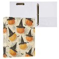 thumbnail image 1 of Halloween Pumpkins and Spider Webs 3 Ring Hardcover Binders 1.5in Round Rings for Letter-Size Folder Paper Organizer Pockets for Office Student Recipe, 1 of 9