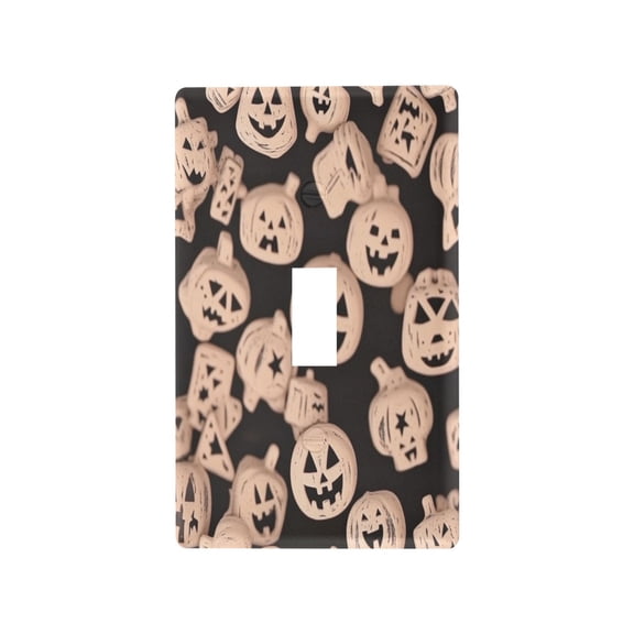 Halloween Pumpkins Symbols Light Switch Cover Switch Plate Outlet Cover Plug Cover for Electrical Outlet