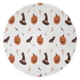 thumbnail image 1 of Halloween Pumpkins Witch Hats and Bats Round Blanket,Comfortable Soft Flannel Throw Blanket,All Season,Warm Lightweight Blankets for Sofa Bed Couch Living Room Chair 60"x60", 1 of 5