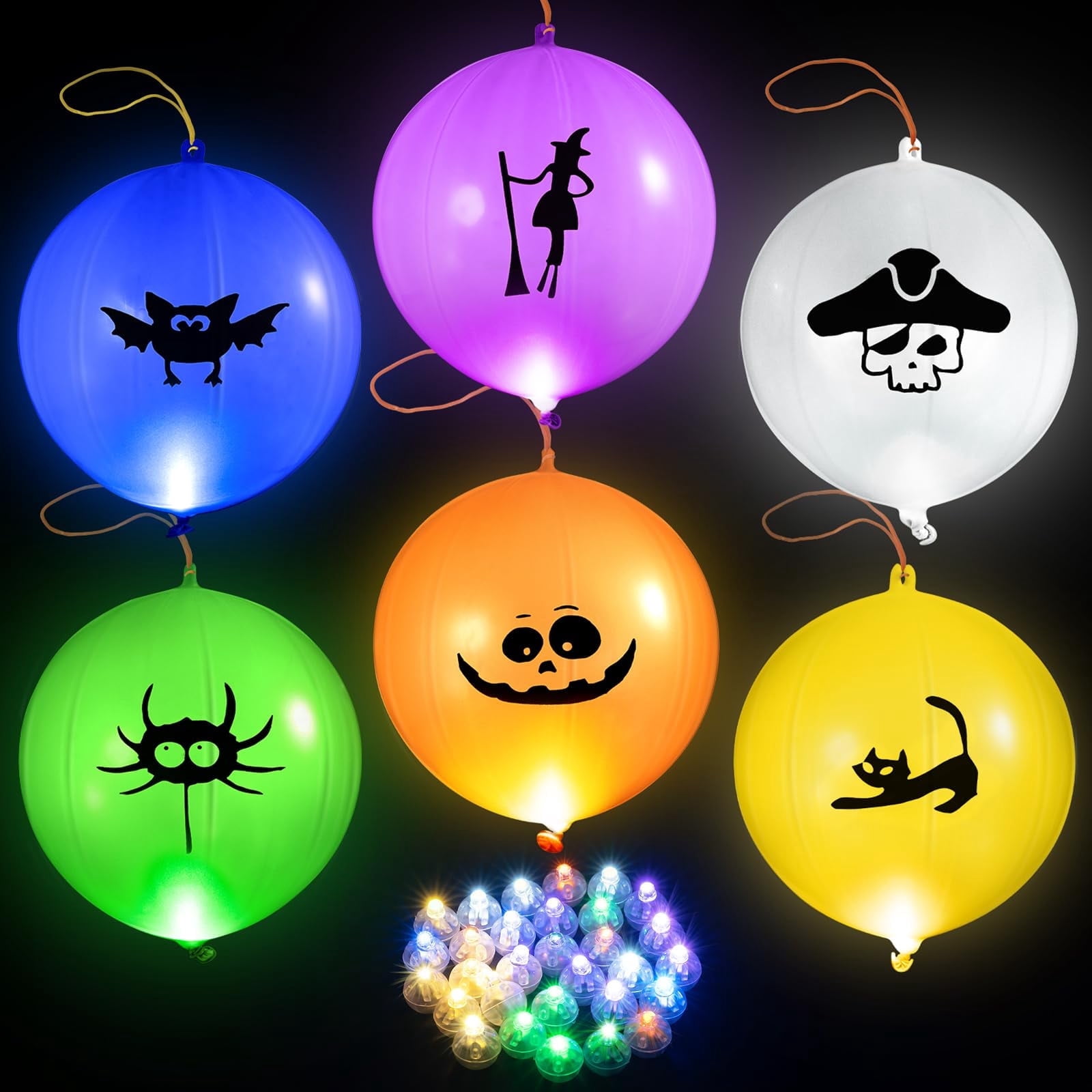 24Pack Punch Balloons for Kids, Party Game Favor Supplies Decorations ...