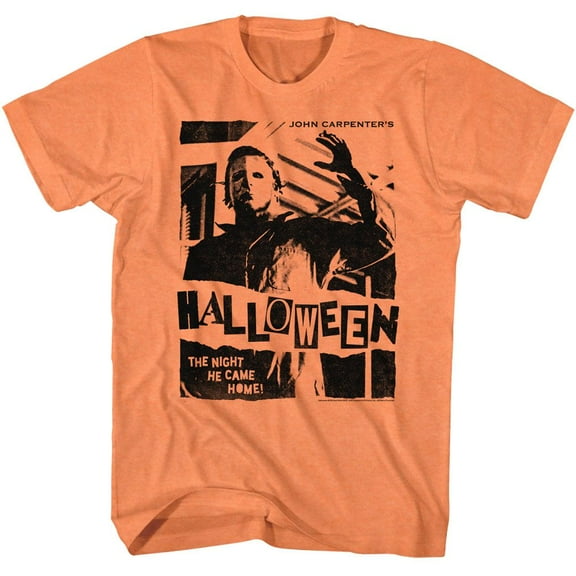 Halloween Punk Flyer Style Can'taloupe Heather Adult T-Shirt