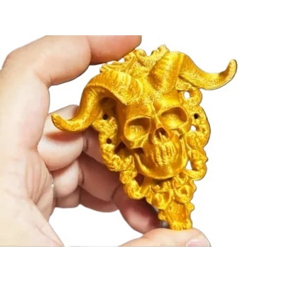 Halloween Punk Satanic Skull Sheep Head Wall Pendant Fridge Magnet 3D Decor