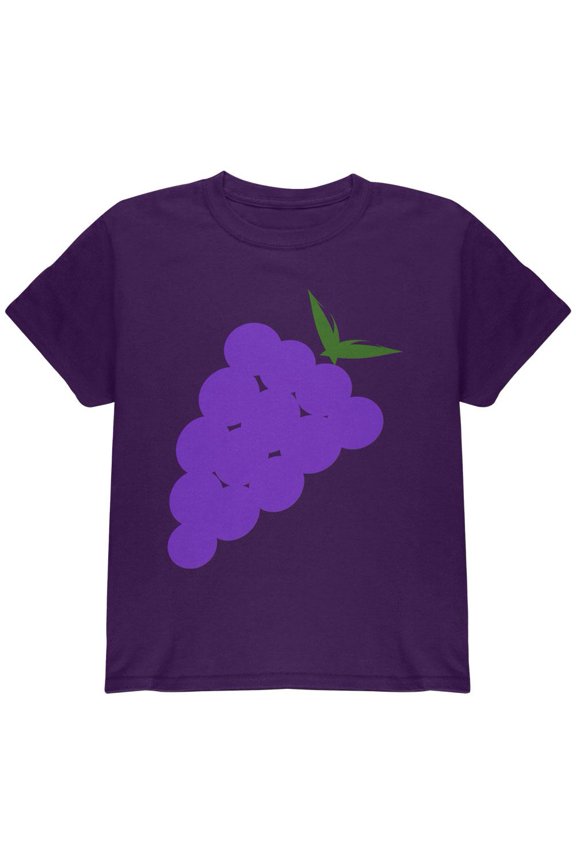Halloween Purple Grape Costume Youth T Shirt Purple YSM