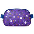 thumbnail image 1 of Halloween Purple Spider Web Pattern Cute Fanny Packs for Women,Travel Waterproof Crossbody Fanny Bags Waist Purse for Women Anti Theft Adjustable Strap for Running Travel Cycling, 1 of 4