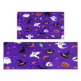 thumbnail image 1 of Halloween Purple Spider Web Pattern Kitchen Rugs Sets Of 2,Anti Fatigue Kitchen Mat Rugs Non Slip Washable,Decorative Kitchen Floor Mats for Kitchen,Sink,Laundry,17"x30"+17"x47", 1 of 7