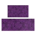 thumbnail image 1 of Halloween Purple Spider Web Pattern Kitchen Rugs Sets Of 2,Anti Fatigue Kitchen Mat Rugs Non Slip Washable,Decorative Kitchen Floor Mats for Kitchen,Sink,Laundry,17"x30"+17"x47", 1 of 7